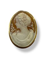 Spilla Mandile 1922 Donna Cammei antichi in Oro Conchiglia 1MSPC12 - 1MSPC12